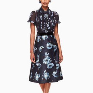 Kate Spade Night Rose Mikado Skirt